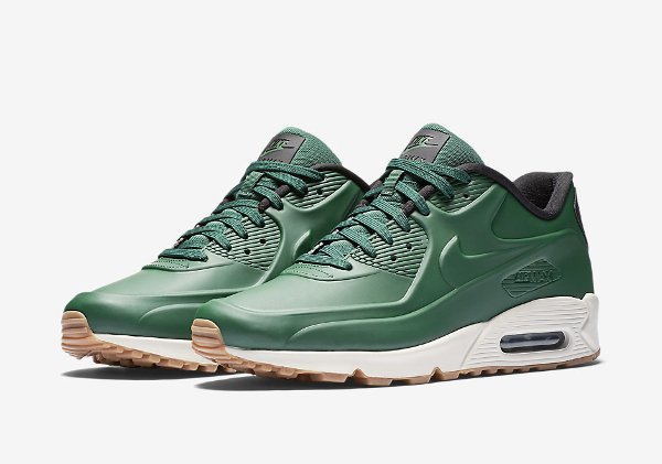 Basket Nike Air Max 90 Vac Tech verte avec semelle en gomme (4)