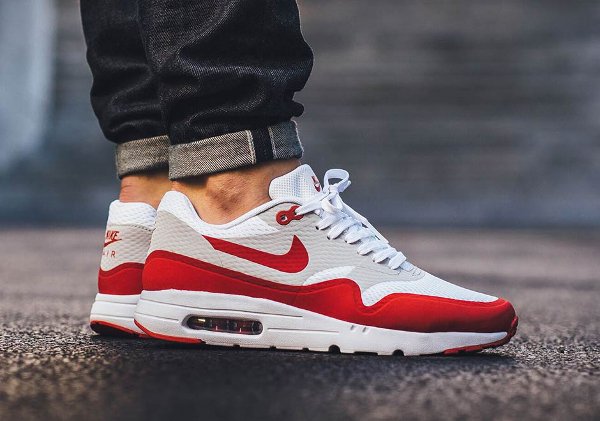 Nike Air Max 1 Ultra Essential OG White Red pas cher (1)