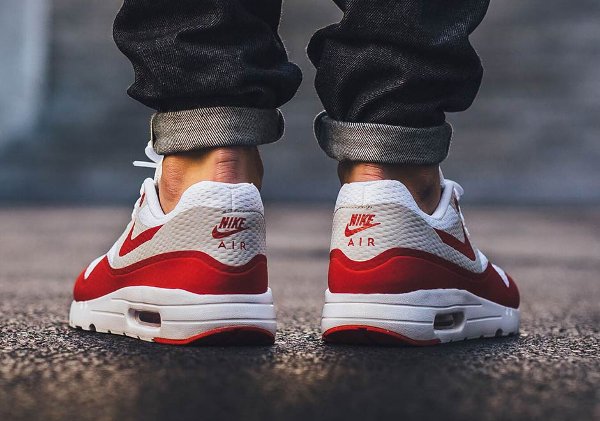 Nike Air Max 1 Ultra Essential OG White Red pas cher (6)