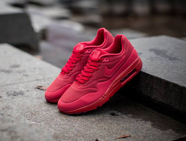 Nike Air Max 1 Ultra Moire Triple Red Ruby pas cher (3)