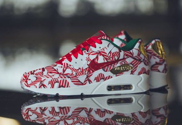 Nike Air Max 90 Christmas Gift Wrapped QS pas cher (2)