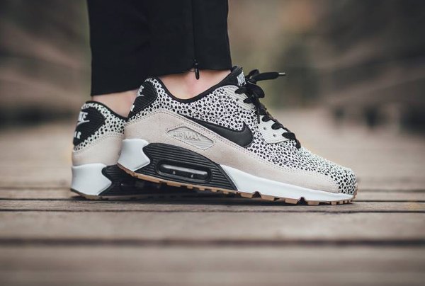 Nike Air Max 90 Safari White Black-Gum Light Brown (2)