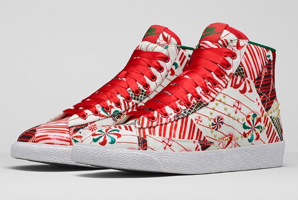 Nike Blazer Mid Christmas Gift Wrapped QS pas cher (6)