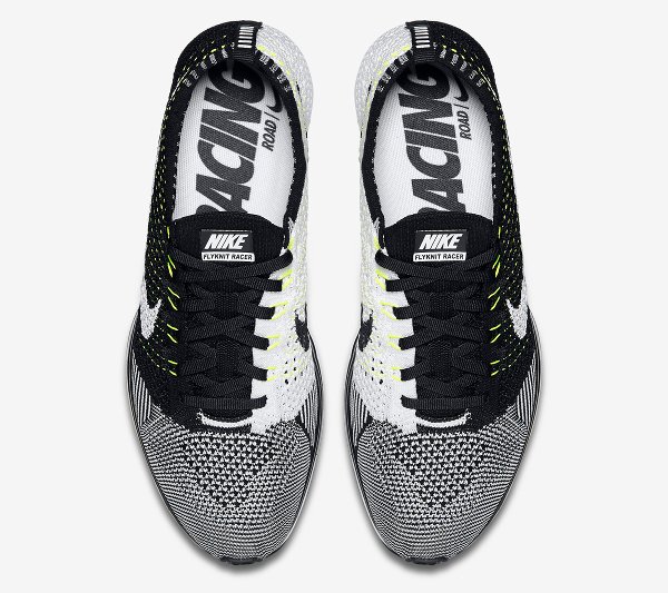 Nike Flyknit Racer Black White Black 526628-011 (5)