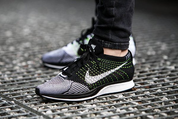 flyknit racer neon knit