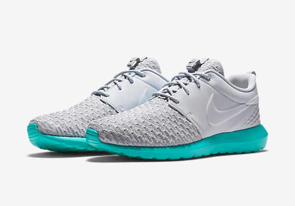 Nike Roshe One Flyknit Natural Motion Pure Platinum Calypso pour homme (8)