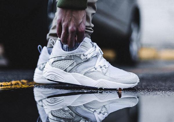 puma bape blaze of glory white