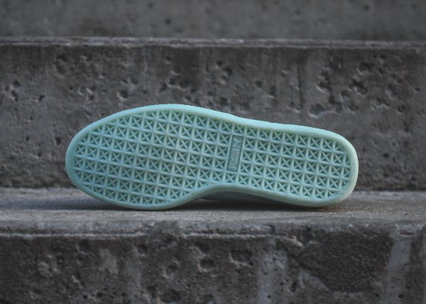 Puma Suede Classic + Mono Iced en daim bleu turquoise (3)