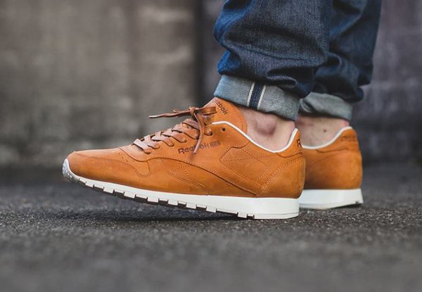 Reebok leather marron hotsell