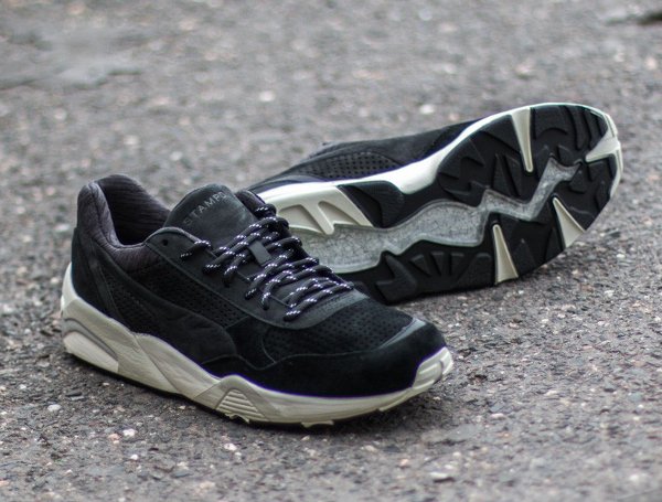 Stampd x Puma R698 Black Suede pas cher (2)