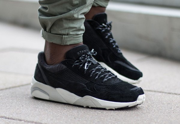 Stampd x Puma R698 Black Suede pas cher (4)