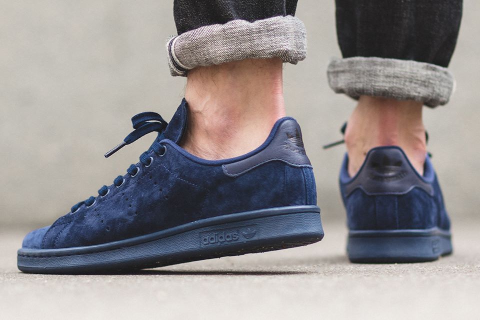 stan smith bleu en daim