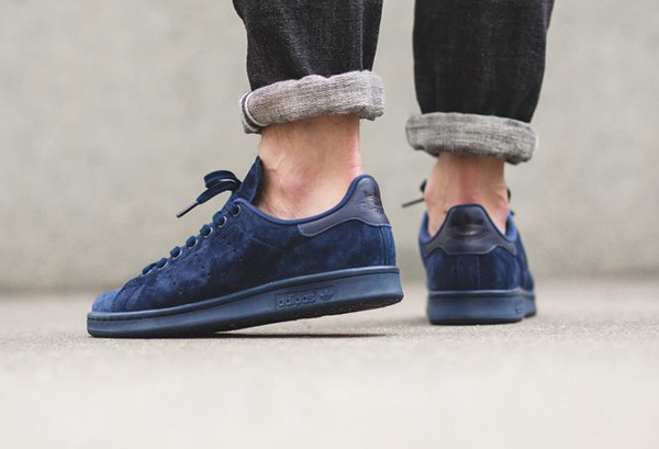 adidas stan smith suede bleu marine