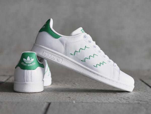 stan smith verte zigzag