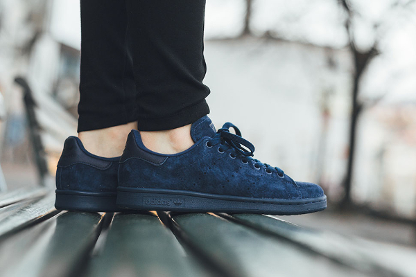 stan smith en daim bleu