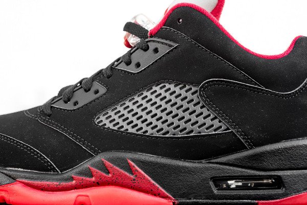 Air Jordan 5 Retro Low Black Gym Red (3)