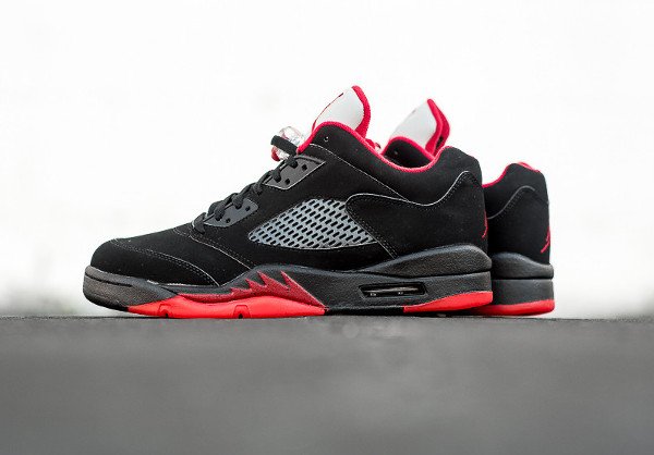 Air Jordan 5 Retro Low Black Gym Red (7)