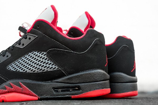 Air Jordan 5 Retro Low Black Gym Red (9)