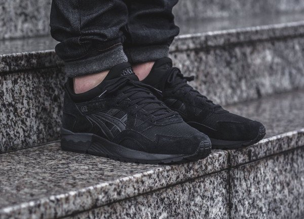 Asics Gel Lyte V Lights Out Black pas cher (1)