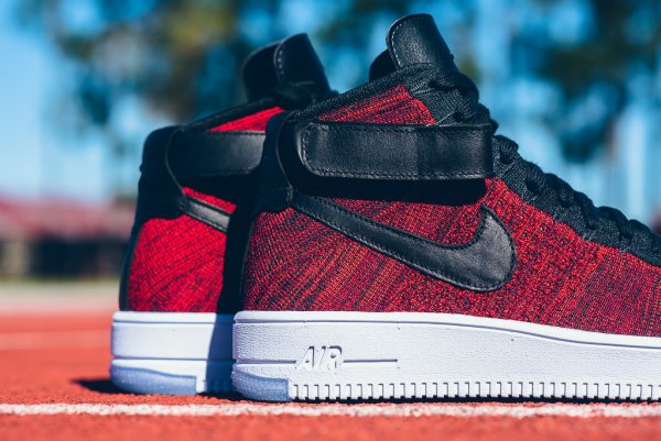 Nike Air Force 1 Ultra Flyknit Black University Red (2)