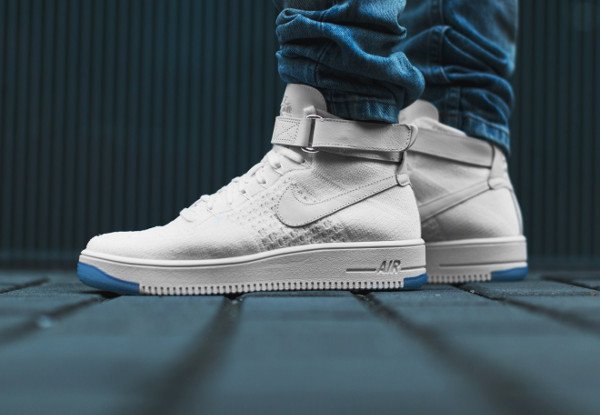 Nike Air Force 1 Ultra Flyknit White (blanche) pas cher (1)