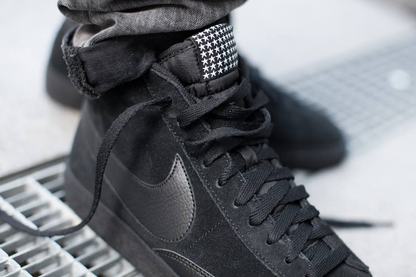 Nike Blazer Mid Premium Vintage Suede Black Gum (Star Pack) pas cher (5)