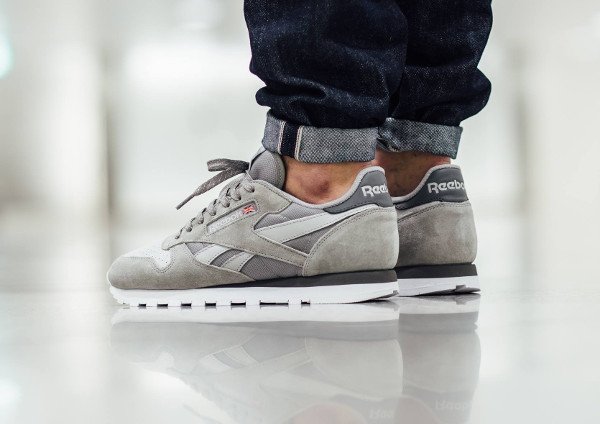 Reebok Classic Leather NP Tonal Grey Steel Shark pas cher (2)