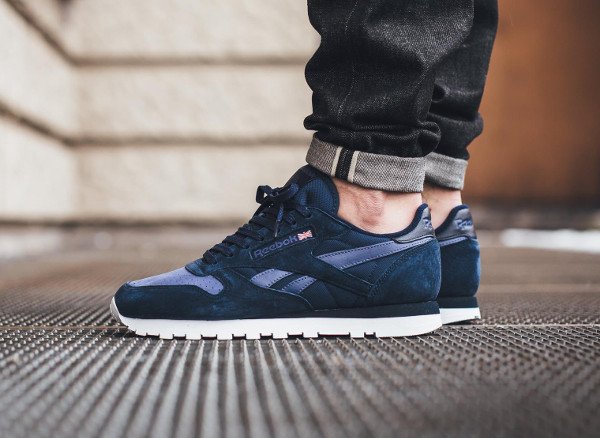 Reebok Classic Leather NP Tonal Navy Blue pas cher (1)