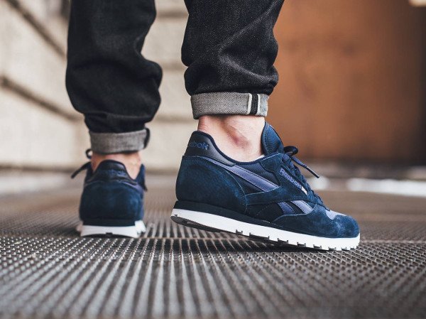 Reebok Classic Leather NP Tonal Navy Blue pas cher (2)