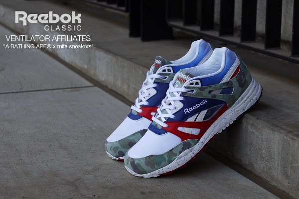 Reebok Ventilator x A Bathing Ape x Mita