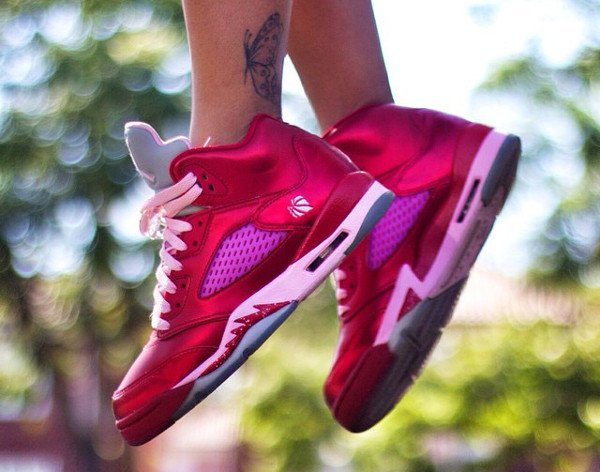 (2013) Air Jordan 5 Valentine s day Gym Red Ion Pink - @ivoniceeeee (1)