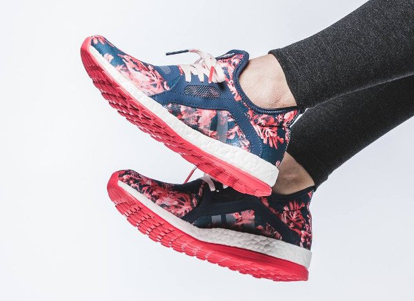 Adidas Pure Boost X Floral Blue Pink pas cher (6)