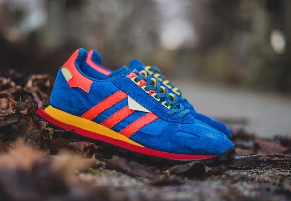 Adidas Racing 1 Prototype Blue Semi Solar Red pas cher (2)