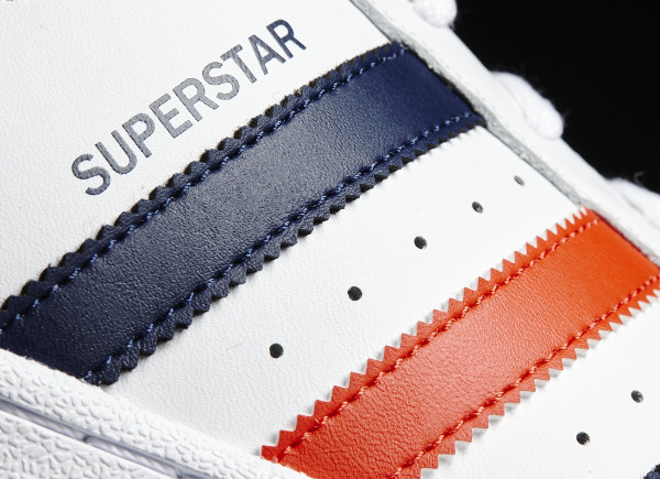 Adidas superstar foundation bleu blanc on sale rouge