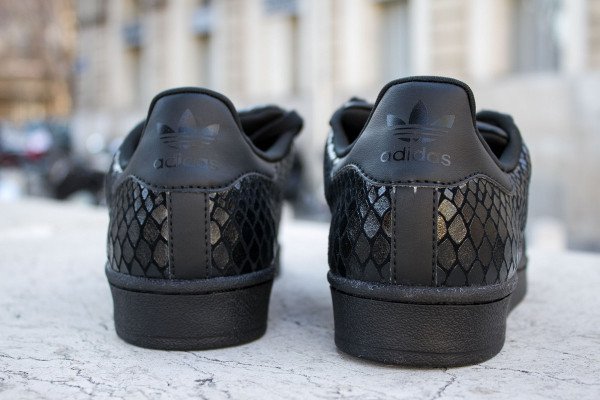 Adidas Superstar W Black Reptile (noir) (4)