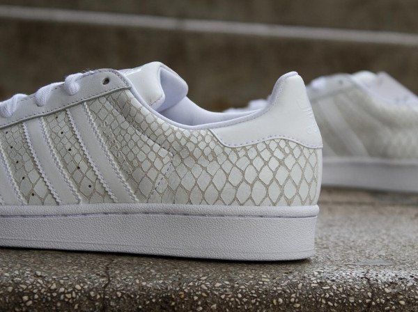 Adidas Superstar W White Reptile (blanc) (4)