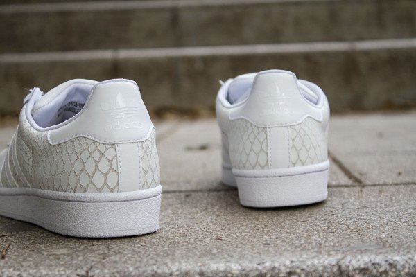 Adidas Superstar W White Reptile (blanc) (5)