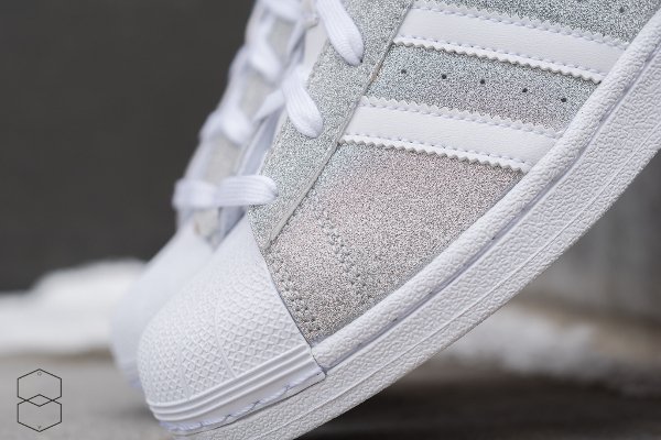 adidas superstar femme argenté pailleté