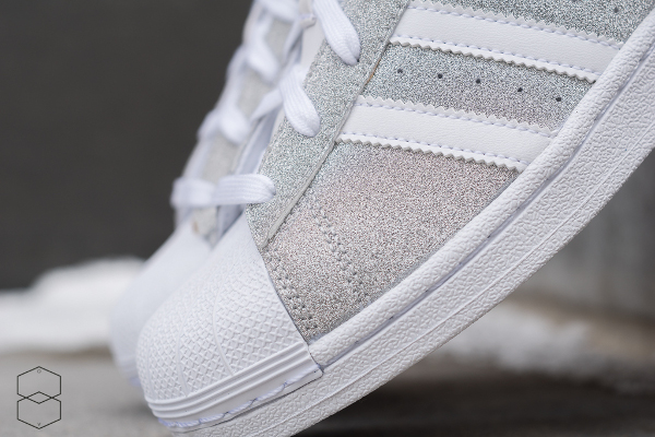 adidas superstar w glitter metallic silver