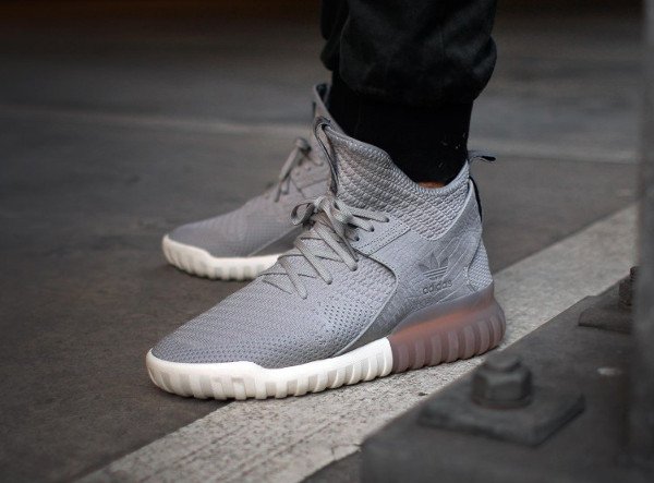 Adidas Tubular X Primeknit Clear Granite pas cher (2)