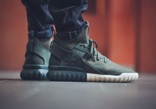 Adidas Tubular X Primeknit Shadow Green pas cher (1)