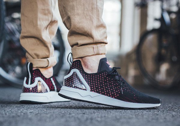 Adidas ZX Flux ADV Asymmetrical Primeknit Shock Pink (4)