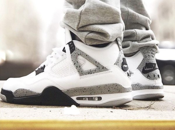 Air Jordan 4 Retro Cement Nike Air 2016 pas cher (8)