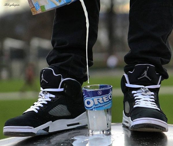 Air Jordan 5 avec gateau oreo