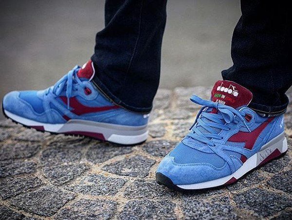 Diadora N9000 Silver Lake Blue pas cher (2)