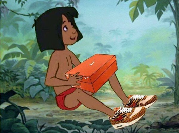 Mowgli en Atmos x Air Max 1 Leopard