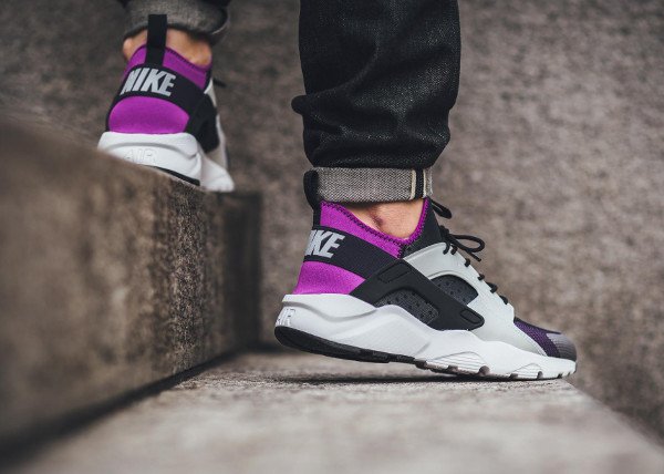 Nike Air Huarache Run Ultra Black Wolf Grey Purple (2)