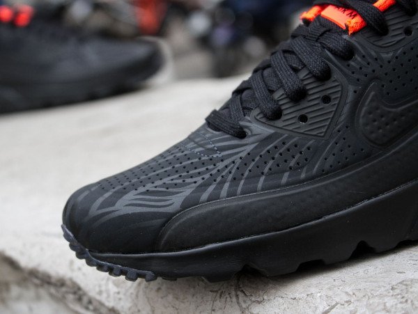 Nike Air Max 90 Ultra Moire FB Black Anthracite Total Crimson (2)