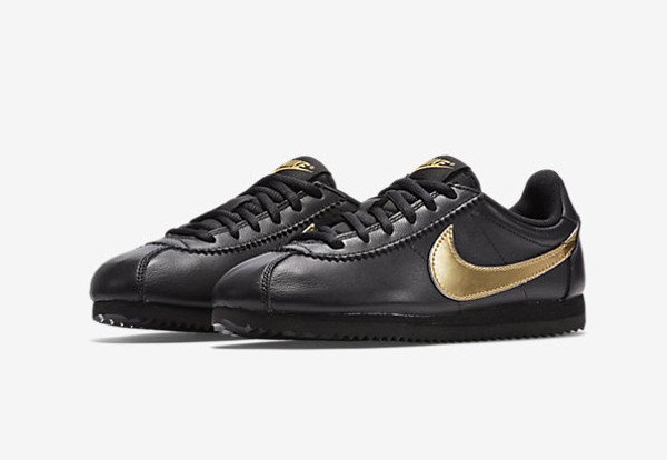 Nike Cortez QS Black Metallic Gold (1-1)