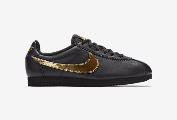 Nike Cortez QS Black Metallic Gold (3)